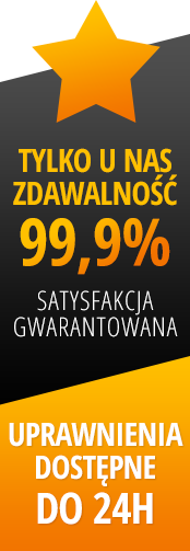 Zdawalność 99,9% - Gwarantowana satysfakcja